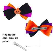 Halloween Theme Bow Children's Hairstyle Halloween Hair - 彩色 - 查看 3