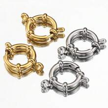 4 件不锈钢弹簧扣航海吊坠登山扣饰品，DIY 珠宝制作配件 - 不銹鋼扣 - 查看 3