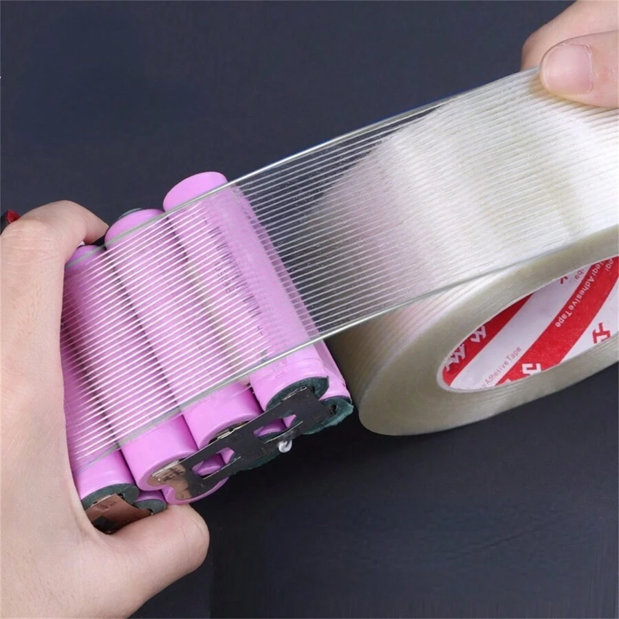 High Temperature Fiberglass Insulating Tape For Lithium Battery Packs - Single Side Adhesive, Strong Seal Fixture, Plastic Material, 984.25 Inch Length - Multicolor - View 1