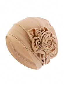 1pc Plate Flower, Turban Cap. Hood. Mooncap. Chemotherapy Cap