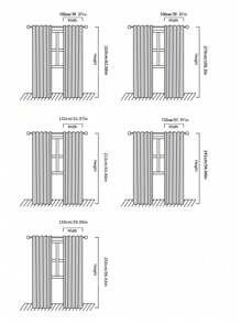 1pc Orange Curtain, Modern Polyester Blackout Curtain For Living Room - Orange - View 2