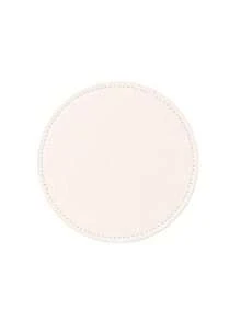 1pc Thick PU Leather Round Coaster, Reverse Both Sides Useable, Anti-Slip Anti-Water Reusable Heatproof Drink Cup Mat - Multicolor - View 13