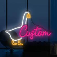 1 đèn neon tùy chỉnh, biển báo động vật dễ thương, trang trí nhà theo yêu cầu, cấp nguồn qua USB và độ sáng đèn LED có thể điều chỉnh, thích hợp làm quà tặng cho Halloween, Giáng sinh và năm mới - Nhiều màu - Xem 9