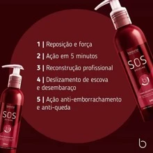 NeutraQuimic Eliminates Odor And Balances PH 500ml + SOS Extreme 240ml Borabella Reconstructor - Đỏ - Xem 3