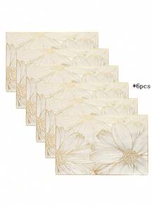 1-6 miếng lót bàn ăn hình chữ nhật bằng PVC tối giản, có thể giặt được, dễ vệ sinh, lau sạch, chống trượt, miếng lót bàn ăn, Sweet Reverie, miếng lót bàn ăn thanh lịch, trang trí bàn ăn, thảm ăn nhà bếp, trang trí tiệc cưới ngày lễ - Nhiều màu - Xem 13