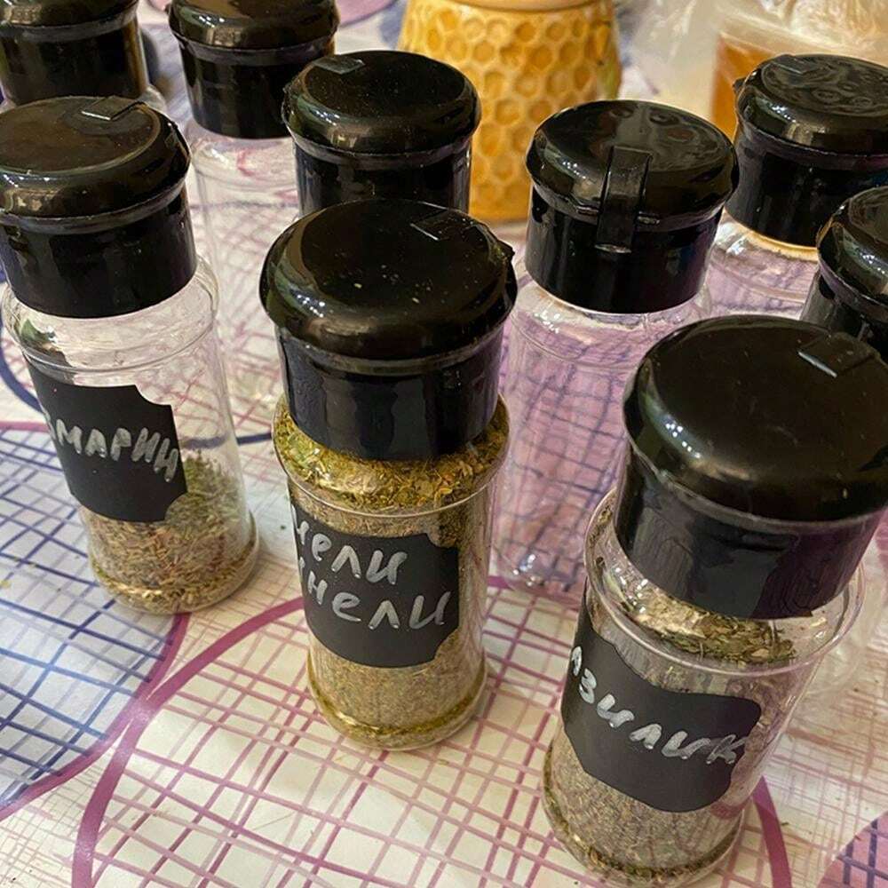 1/4/8/10/15PCS 100ML Seasoning Shaker Bottles Plastic Spices Condiment