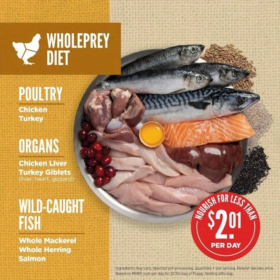 Orijen ORIJEN AMAZING GRAINS Puppy Large Dry Dog Food, High Protein Dog