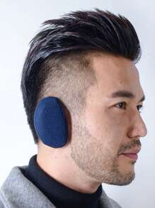 1 Pair Solid Color Plush Earmuffs For Women, Suitable For Outdoor Warmth And Cold Protection In Autumn And Winter. Halloween - Black - View 3