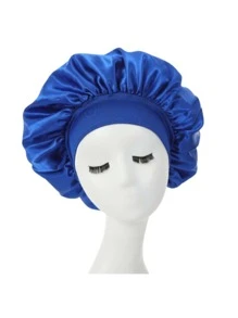 Touca de Cetim com faixa anti frizz para dormir