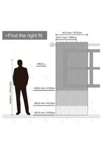 1pc Orange Curtain, Modern Polyester Blackout Curtain For Living Room - Orange - View 3