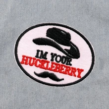 I'm Your Huckleberry Cowboy Hat Punk Rockstar Cartoon Embroidered Patch DIY Sewing Applique Decal Accessory For Clothes, Shoes, Bags, Jackets - Multicolor - View 4