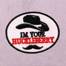 I'm Your Huckleberry Cowboy Hat Punk Rockstar Cartoon Embroidered Patch DIY Sewing Applique Decal Accessory For Clothes, Shoes, Bags, Jackets - Multicolor - View 5