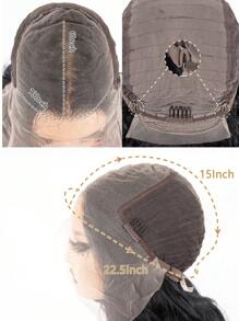 Music Festival Body Wavy 13*6 Lace Frontal Wigs Long YaKi Hair 24 Inch High Temperature Synthetic Lace Wig For Women Natural Black Color Cosplay Daily Party Makeup Use Woven's Lace Front Wigs Body Wave Hair