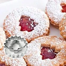 9件/套，圣诞饼干模具系列主题套装，姜饼人，枫丹果酱，蛋糕，烘焙用具，圣诞树模具圣诞装饰品圣诞装饰圣诞礼物圣诞派对用品 - 銀色 - 查看 7