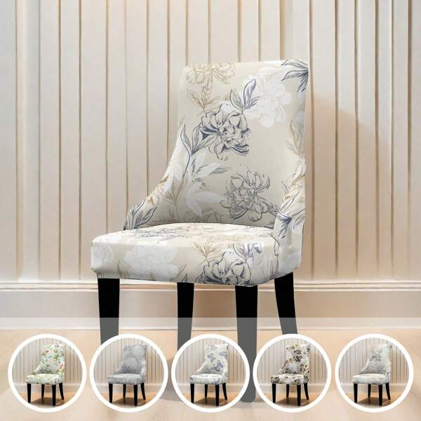 1pc Spandex Soft Fitting Little Tiger Print Chair Cover, Machine Washable Furniture Protector With Elastic Bottom For Kids & Pets