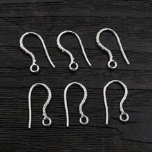 12个17x8毫米耳环配件，包括耳环扣、耳钩等，适用于DIY珠宝制作，含耳钩。 - earring hooks - 查看 3