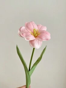 1 件人造郁金香花瓶，艺术气息浓郁的家居装饰品，适合摆放在书桌或桌子上，情人节礼物 - 彩色 - 查看 13