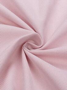 New Collection Men's Shirt With Square Button 55% Cotton 45% Polyester - 淺粉色 - 查看 4