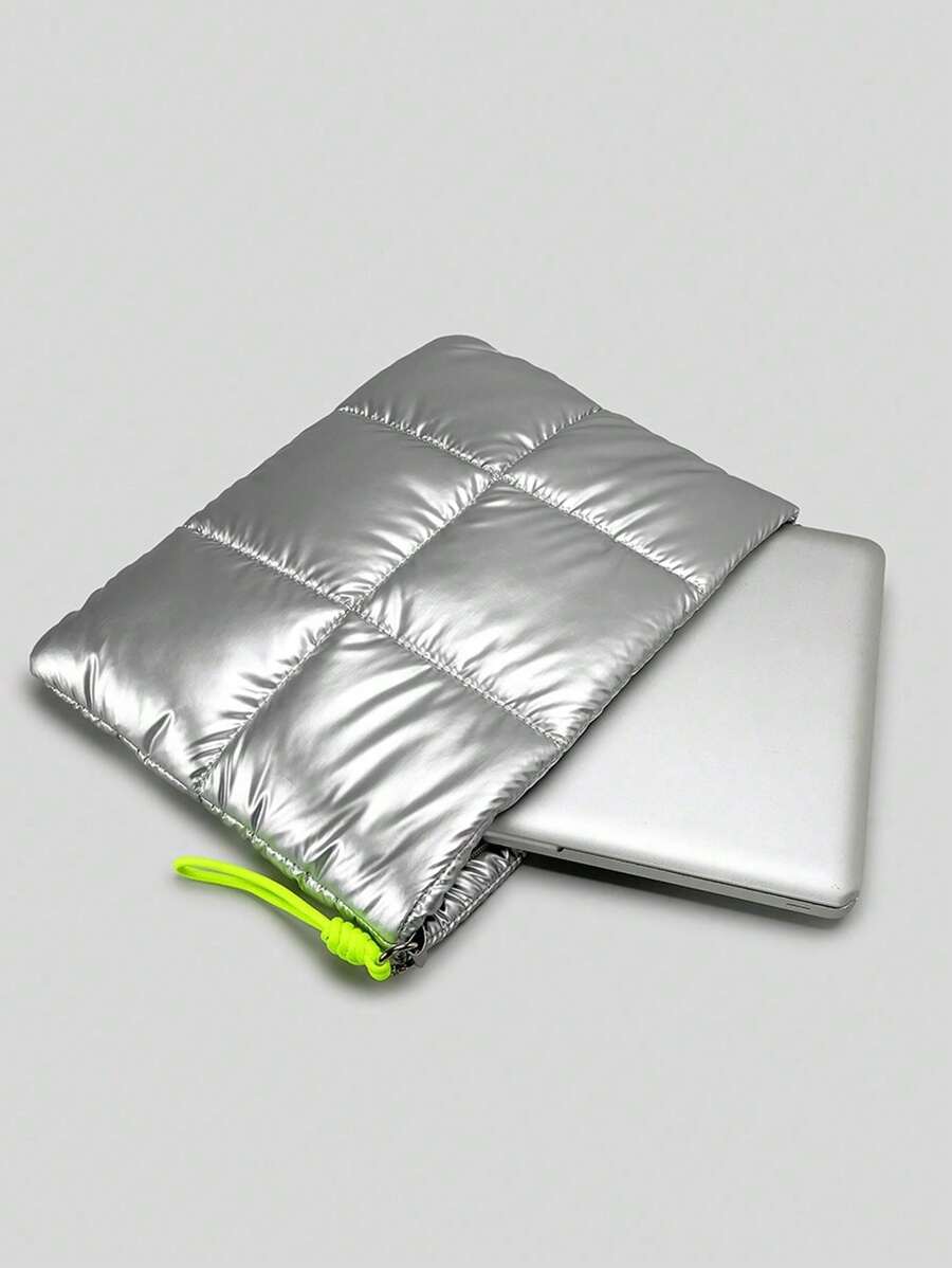 11 英寸 iPad 内衬 14 英寸 Apple 笔记本电脑保护套 柔软尼龙羽绒手拿包 加垫女士单肩斜挎包 基本款笔记本电脑/保护套/手提包/平板电脑单肩包 手提包 iPad 包 背包 适合女士/男士/女孩/男孩/女性/男性学生 适合 Mac Book Air/Pro11/13/14/238 英寸 时尚防水/防震轻便书包 适用于办公室旅行商务护士大学/学院必备 圣诞节/父亲/母亲/教师礼物 小学/初中/高中 工作通勤外出 带电脑隔层 大容量便携简约多功能带拉链笔记本电脑配件套 - 銀色 - 查看 1