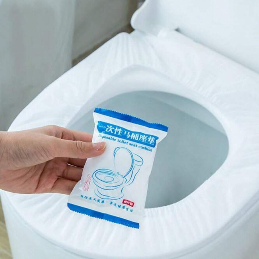 30片装一次性马桶座垫,便携式旅行商务马桶垫,便盆垫,飞机、露营旅行必备配件,浴室用品,青少年礼物浴室装饰 - 彩色 - 查看 1