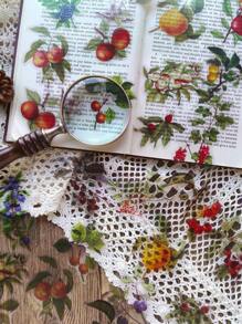 40pcs/Pack Garden Plant & Flower Themed PET Stickers, Scrapbooking Decoration Material,School Supplies,Back To School