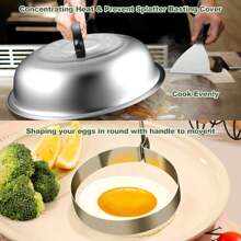 25-Piece Premium Stainless Steel Griddle Accessories Kit - Ultimate Outdoor BBQ Grill Tools Set For Blackstone & Camp Chef, Non-Stick Flat Top Grill Utensils With Spatulas, Scraper, Tongs, Bottles, Egg Rings, And More - Durable,  And Easy To Clean - màu đen - Xem 3