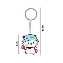 Oso De Peluche Bubu Dudu Panda Kawaii Con Llavero 24 Cm - Blanco - Ver 6