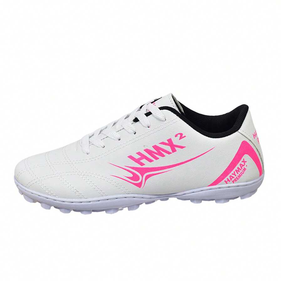 Sociaty Synthetic Grass Premium HMX2 Original Haymax Launch Football Boots - 白色和粉紅色 - 查看 1