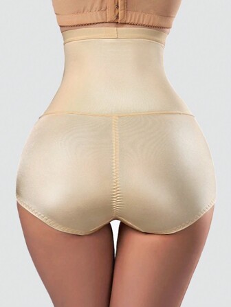Lift Hip Thin Abdomen Underwear Women Strong Shaping Apricot Tone Knit Front Cross Panty Women Shapewear Bottoms