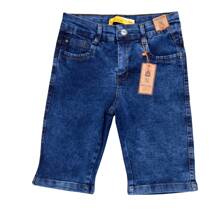 Comfortable Straight Men's Bermuda Jeans. - 藍色 - 查看 1