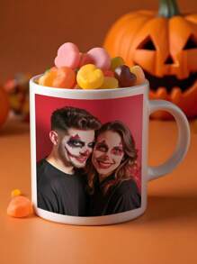 1 pezzo Tazza personalizzata con foto, tazza da caffè con tema personalizzato di Ognissanti, crea memorabilia fotografica personalizzata unica e duratura, tazza personalizzata per anniversario, regalo per il riscaldamento della casa, regalo di Ognissanti, regalo di San Valentino, regalo ideale per lui, regalo ideale per lei, ragazzo, papà, ragazza, mamma, famiglia, amici - Foto personalizzate - Visualizzare 2