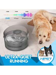 Ncat/Dog Lover Gift And Dog/Cat Mom Love Pet DF10-SG Dog Lover And Dog Mom Love Water Fountain, 1.3 Gallon/170oz/5L Large Automatic Dog Lover And Dog Mom Love Water Bowl Dispenser, Cat/Dog Lover Gift And Dog/Cat Mom Love Pet Water Fountain With Splatter Guard, Cleaning Kit For Dog Lover And Dog Mom Loves, Multiple Cat/Dog Lover Gift And Dog/Cat Mom Love Pets