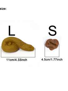 逼真的便便假便玩具噱头和恶作剧玩具愚人节恶作剧派对新奇搞笑、逼真、手、玩具、搞笑、恶作剧、假手、便便礼物、奇怪的东西>恶作剧玩具、搞笑礼物、玩具、搞笑 - 棕色 - 查看 3