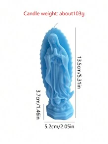 Vela perfumada de la Virgen María - Aroma a lavanda, cera de soja, decoración para el hogar con acento de lazo para Halloween, Pascua, Acción de Gracias, decoración de habitación, regalos