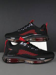 Men's Knitted Upper Breathable Height-Enhancing Shock-Absorbing Sports Shoes Are Fashionable And Versatile, Suitable For Daily Campus Wear And Casual Sports Shoes