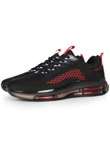 Men's Knitted Upper Breathable Height-Enhancing Shock-Absorbing Sports Shoes Are Fashionable And Versatile, Suitable For Daily Campus Wear And Casual Sports Shoes