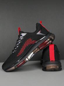 Men's Knitted Upper Breathable Height-Enhancing Shock-Absorbing Sports Shoes Are Fashionable And Versatile, Suitable For Daily Campus Wear And Casual Sports Shoes