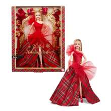 Barbie Signature Collection Doll In Red Plaid Dress (Mattel HRM61) - View 1
