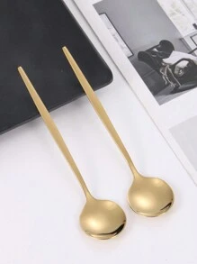 1/4/8/12 piezas Cucharilla pequeña de acero inoxidable, cucharilla para revolver café, cucharilla de postre, útiles escolares, regalo de Navidad
