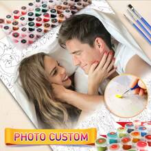 5D DIY Photo Customed Oil Painting By Numbers Framelesss Acrylic Digital Coloring Multiple Sizes 24 Colors Wedding Home Wall Decor Handmade Valentine's Day Birthday Gift,Multi-Functional, Anti-Mold,Ornamental,Reusable,Exquisite,Stylish,High-Quality,Adorable,Modern,Custom,Unique,Personalized,Ideal Gifts For Him,Ideal Gifts For Her,Her,Boyfriend,Girlfriend,Dad,Mom,Family,Friends,Son,Daughter,Kitchen,Dining Room,Bedroom,Office,Living Room,Home,Garden,Tea Room,For Anniversaries,For Birthdays,For Housewarming,For Graduation,Warm Ambience,Home & Living,Customized Paint By Number - Multicolor - View 8
