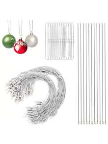Xấp xỉ. Chiều dài 7,87in 100 cái/gói Thẻ dây Giáng sinh, Dây buộc để trang trí đồ trang trí, Giáng sinh - Nhiều màu - Xem 4