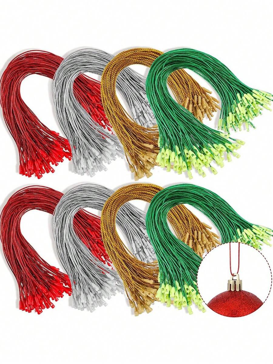 Xấp xỉ. Chiều dài 7,87in 100 cái/gói Thẻ dây Giáng sinh, Dây buộc để trang trí đồ trang trí, Giáng sinh - Nhiều màu - Xem 1