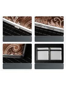 1pc Classic European Pattern Metal Cigarette Case, Large Capacity, Slim, Portable Smoking Box Halloween, Smoking Accessories, Cigarette Pouch, Cigarette Storage, Cigarette Holder Case - Multicolor - View 4