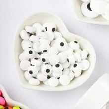 3盎司/85克万圣节烘焙蛋糕装饰品，迷你骷髅眼节日派对蛋糕，糖果装饰点缀，仅供装饰，不可食用。 - 小號眼睛 - 查看 4