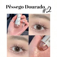 Cappuvini Starry Liquid Eyeshadow - Shine That Enchant, Beauty That Lasts - Makeup - 02-金桃 - 查看 3