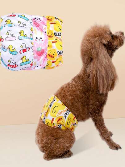 1 pieza Pantalones de ropa interior para esterilización de perros machos para perros pequeños como Teddy, pantalones sanitarios para mascotas con almohadillas reemplazables, suministros para mascotas