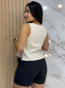 Women Tops - Beige - View 2