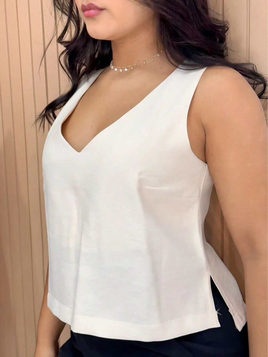 Women Tops - Beige - View 1