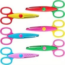 6pcs/Set Handmade Lace Scissors Kit - Perfect For Creative Students: Scrapbooking, Paper Cutting And More!