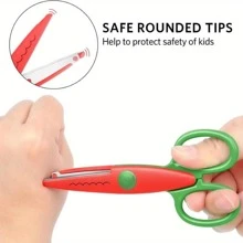 6pcs/Set Handmade Lace Scissors Kit - Perfect For Creative Students: Scrapbooking, Paper Cutting And More!